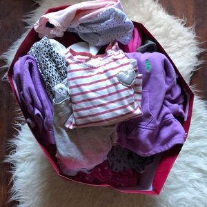 Assorted of baby girl clothing